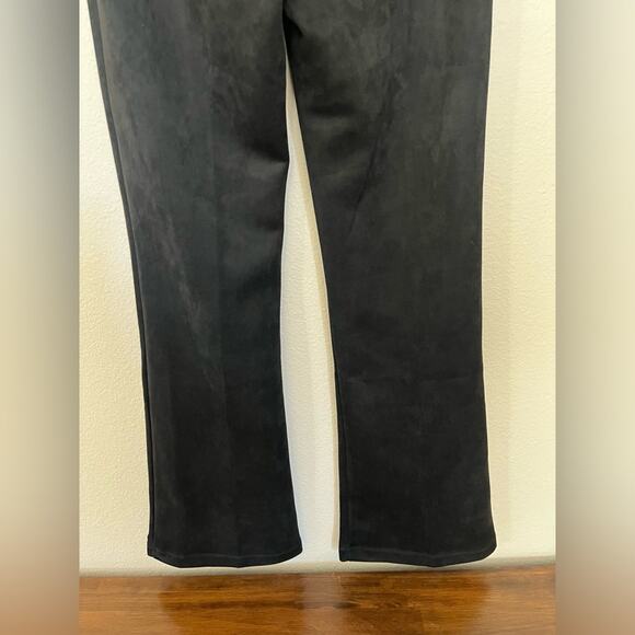 NWT Anthropologie x Sanctuary Lana Flare Black Pull on Pants Fall Goth Sz M - Picture 10 of 13
